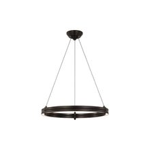 Load image into Gallery viewer, Paxton LED Chandelier in Bronze (24-Inch).
