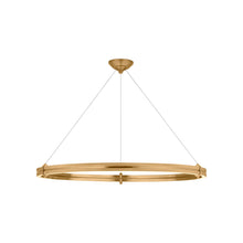 Load image into Gallery viewer, Paxton LED Chandelier in Natural Brass (40-Inch).
