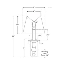 Load image into Gallery viewer, Payson Wall Light - line drawing.
