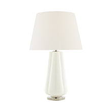 Load image into Gallery viewer, Penelope Table Lamp in White Porcelain.
