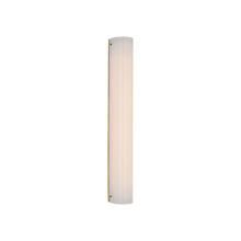 Load image into Gallery viewer, Penhold LED Bath Wall Light in Soft Brass (24-Inch).
