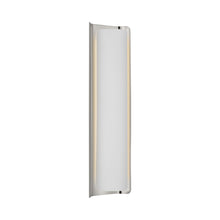 Load image into Gallery viewer, Penumbra LED Wall Light in Polished Nickel/White (21-Inch).
