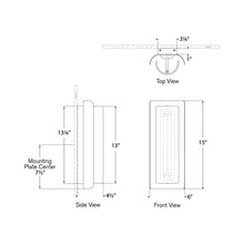 Load image into Gallery viewer, Penumbra LED Wall Light - line drawing.
