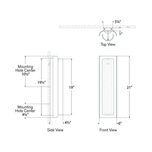 Load image into Gallery viewer, Penumbra LED Wall Light - line drawing.

