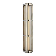 Load image into Gallery viewer, Perren Outdoor LED Wall Light in Polished Nickel/Glass Rods (Large).
