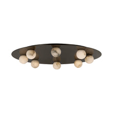 Load image into Gallery viewer, Pertica LED Flush Mount Ceiling Light in Mirrored Bronze.

