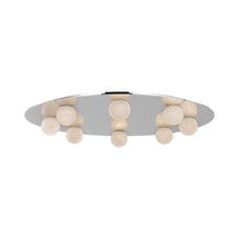 Load image into Gallery viewer, Pertica LED Flush Mount Ceiling Light in Polished Nickel.
