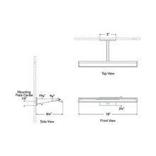 Load image into Gallery viewer, Petrel LED Picture Light - line drawing.
