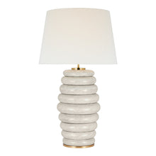Load image into Gallery viewer, Phoebe Table Lamp in Antiqued White(Large).
