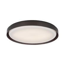 Load image into Gallery viewer, Precision LED Flush Mount Ceiling Light in Bronze/White Glass(24" Round).
