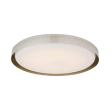 Load image into Gallery viewer, Precision LED Flush Mount Ceiling Light in Polished Nickel/White Glass(24" Round).
