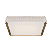Load image into Gallery viewer, Precision LED Flush Mount Ceiling Light in Polished Nickel/White Glass(20" Square).
