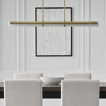 Load image into Gallery viewer, Precision LED Linear Chandelier in dining room.
