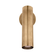 Load image into Gallery viewer, Precision LED Wall Light in Antique-Burnished Brass.
