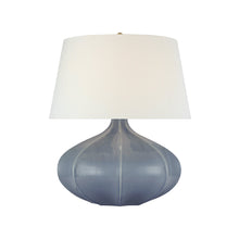 Load image into Gallery viewer, Rana Table Lamp in Polar Blue Crackle (Medium).
