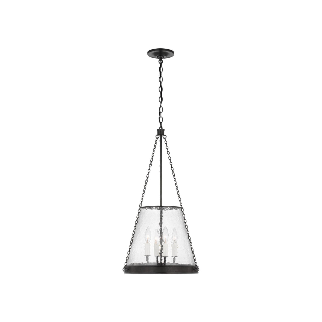 Reese Pendant Light in Bronze/Clear Glass(Small).