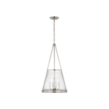 Load image into Gallery viewer, Reese Pendant Light in Polished Nickel/Clear Glass(Small).
