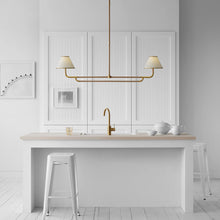 Load image into Gallery viewer, Rigby LED Linear Pendant Light in kitchen.

