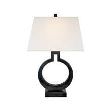 Load image into Gallery viewer, Ring Form Table Lamp in Bronze (Small).
