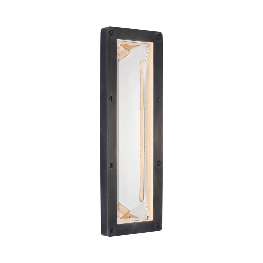 Rolland Outdoor LED Wall Light in Bronze.