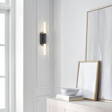 Load image into Gallery viewer, Rousseau LED Bath Wall Light in living room.
