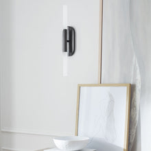Load image into Gallery viewer, Rousseau LED Bath Wall Light in living room.
