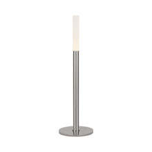 Load image into Gallery viewer, Rousseau LED Table Lamp in Polished Nickel.
