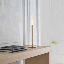 Load image into Gallery viewer, Rousseau LED Table Lamp in living room.
