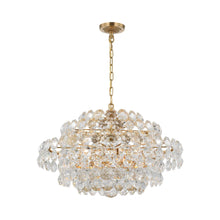 Load image into Gallery viewer, Sanger Chandelier in Hand-Rubbed Antique Brass(Small).
