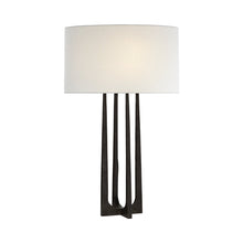 Load image into Gallery viewer, Scala Table Lamp in Aged Iron (26.25-Inch).
