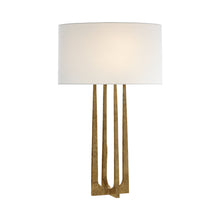 Load image into Gallery viewer, Scala Table Lamp in Gilded Iron (26.25-Inch).
