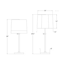 Load image into Gallery viewer, Simple Table Lamp - line drawing.
