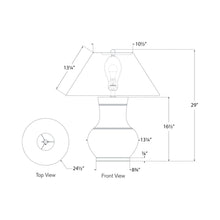 Load image into Gallery viewer, Sorrento Table Lamp - line drawing.
