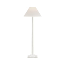 Load image into Gallery viewer, Strie Table Lamp in Plaster White.
