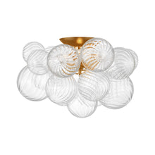 Load image into Gallery viewer, Talia Flush Mount Ceiling Light in Gild (3-Light).
