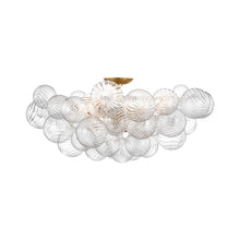 Load image into Gallery viewer, Talia Flush Mount Ceiling Light in Gild (9-Light).
