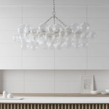 Load image into Gallery viewer, Talia LED Linear Chandelier in dining room.
