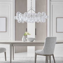 Load image into Gallery viewer, Talia LED Linear Chandelier in dining room.
