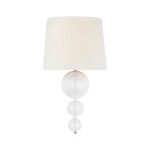 Load image into Gallery viewer, Talia Swirled Glass Wall Light in Gild.
