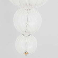 Load image into Gallery viewer, Talia Swirled Glass Wall Light in Detail.
