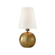 Load image into Gallery viewer, Terri Table Lamp in Hand-Rubbed Antique Brass (11.5-Inch).
