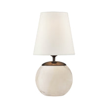 Load image into Gallery viewer, Terri Table Lamp in Alabaster (12.5-Inch).
