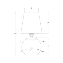 Load image into Gallery viewer, Terri Table Lamp - line drawing.
