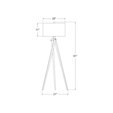 Load image into Gallery viewer, Tripod Floor Lamp - line drawing.
