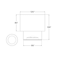 Load image into Gallery viewer, Una LED Table Lamp - line drawing.
