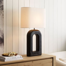 Load image into Gallery viewer, Utopia Combed Console LED Table Lamp in living room.
