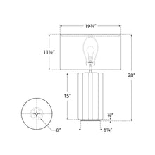 Load image into Gallery viewer, Vellig Table Lamp - line drawing.
