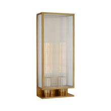 Load image into Gallery viewer, York Outdoor Wall Light in Soft Brass (2-Light/Large).
