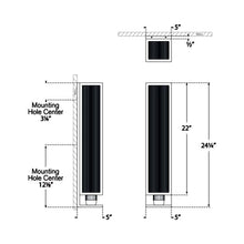Load image into Gallery viewer, York Outdoor Wall Light - line drawing.
