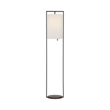 Load image into Gallery viewer, Zenz Floor Lamp in Warm Iron/Dark Walnut.
